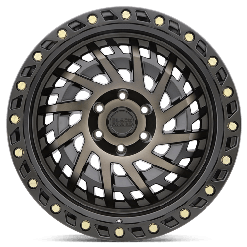 Black Rhino Hard Alloys Shredder 17X9 5X114.3 -18MM Matte Black W/ Mach Dark Tint