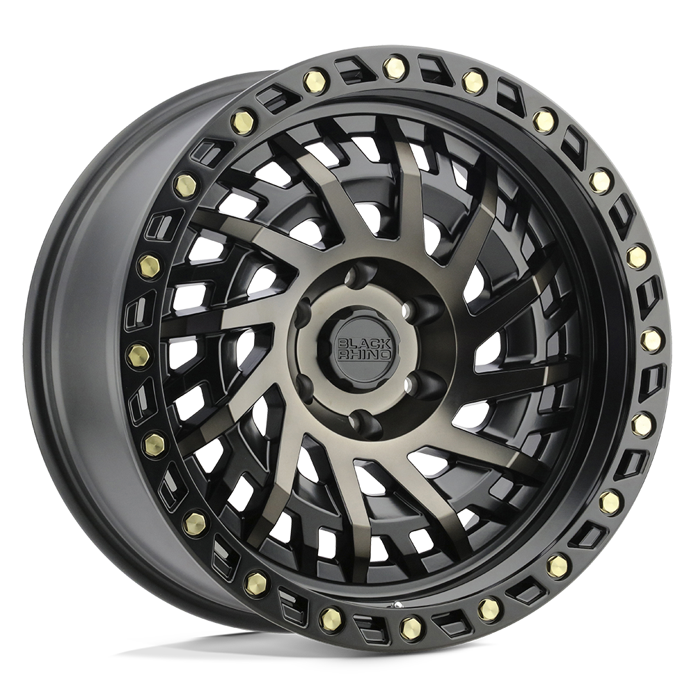 Black Rhino Hard Alloys Shredder 20X9.5 6X139.7 -12MM Matte Black W/ Mach Dark Tint