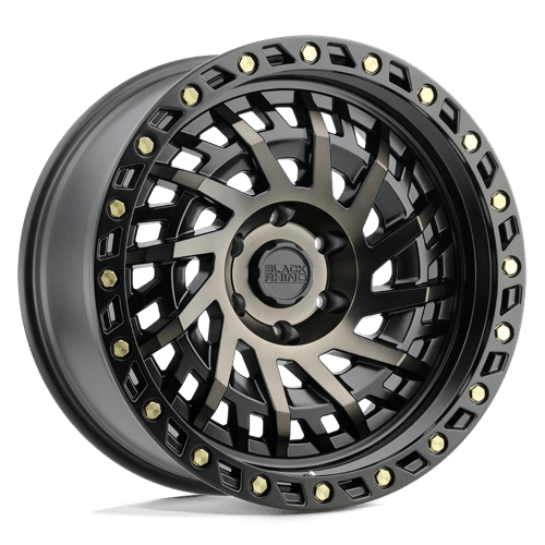 Black Rhino Hard Alloys Shredder 17X9 5X114.3 -18MM Matte Black W/ Mach Dark Tint