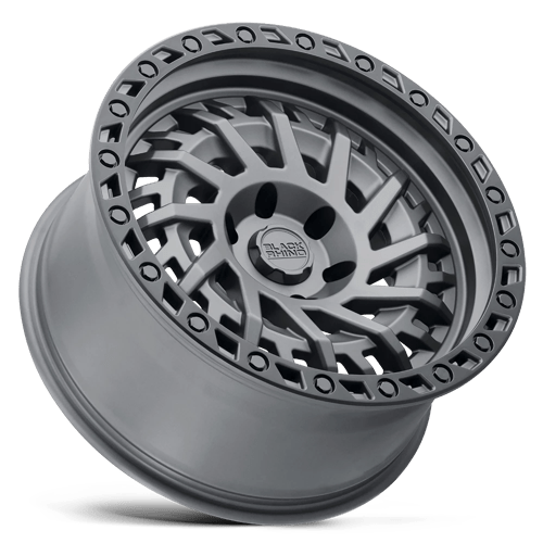Black Rhino Hard Alloys Shredder 17X9 5X127 -18MM Matte Gunmetal W/ Black Ring