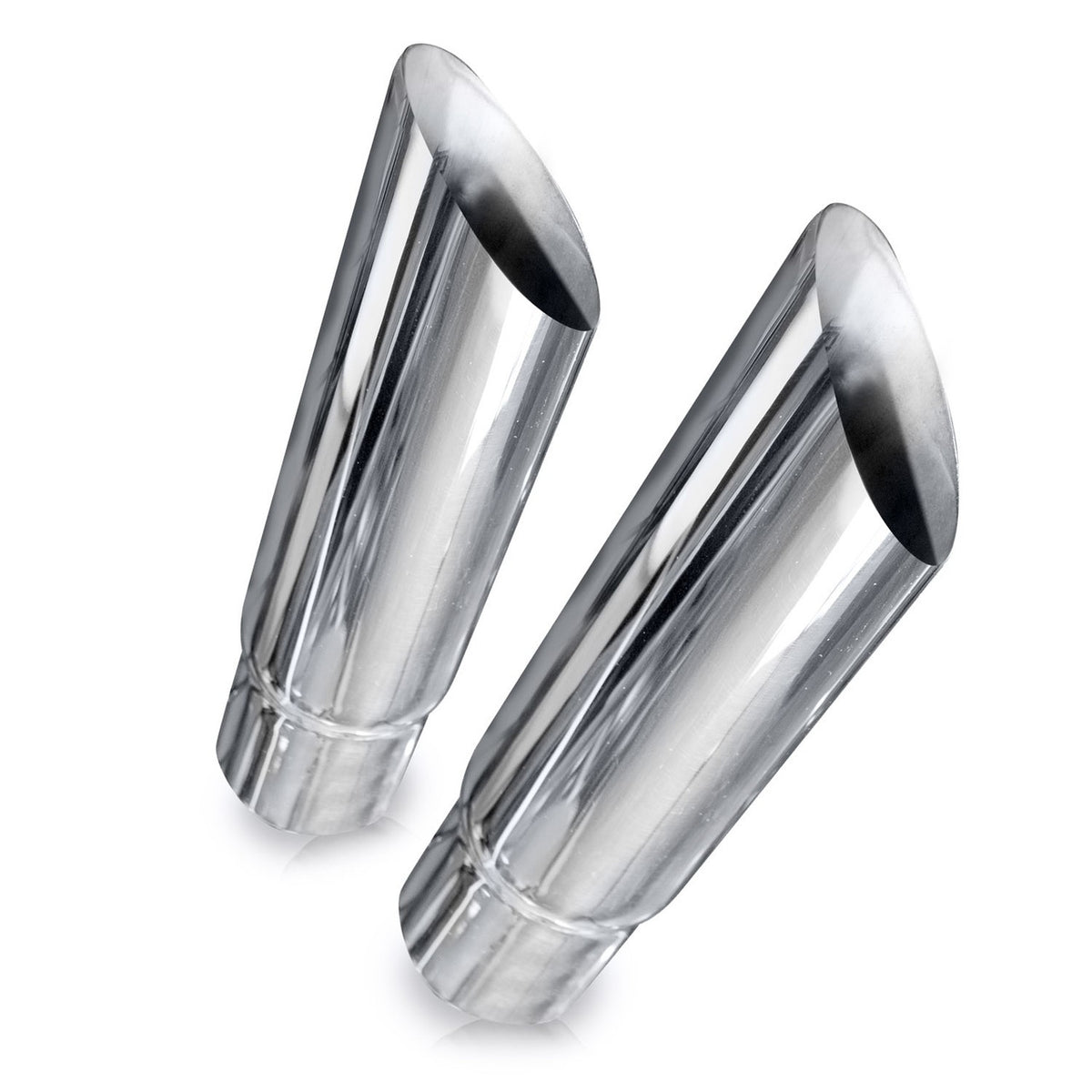Stainless Works - Slash-Cut Single-Wall Style Polished Exhaust Tip 304 Stainless Steel - 7030200