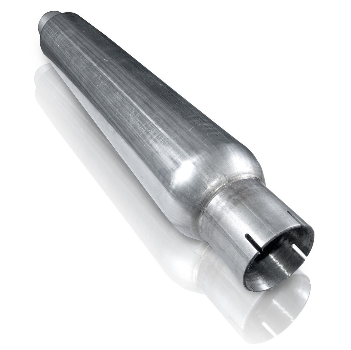Stainless Works - Smooth Tube Muffler Stainless Steel - ST252425