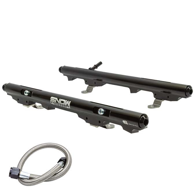 Snow LS1 Intake w/LS1 Injectors (60mm) Factory Fit Billet Fuel Rail Kit - SNF-31603F