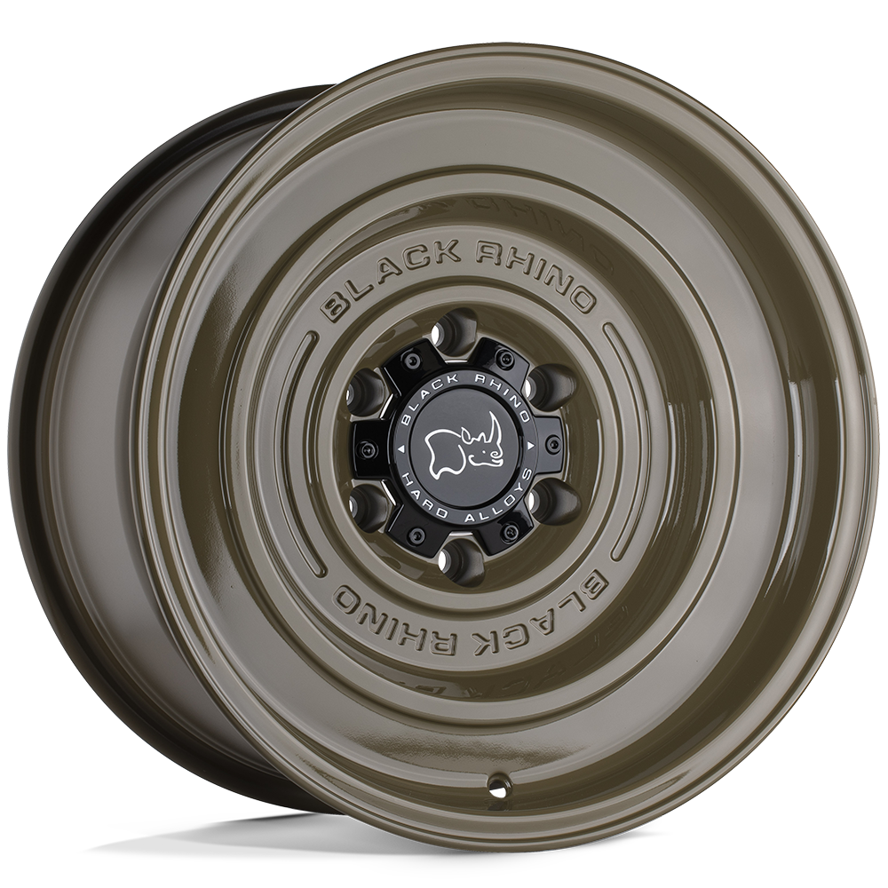 Black Rhino Hard Alloys Solid 17X9.5 6X139.7 -12MM Gloss Alligator Green