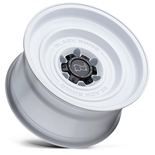 Black Rhino Hard Alloys Solid 17X9.5 6X139.7 -12MM Gloss White