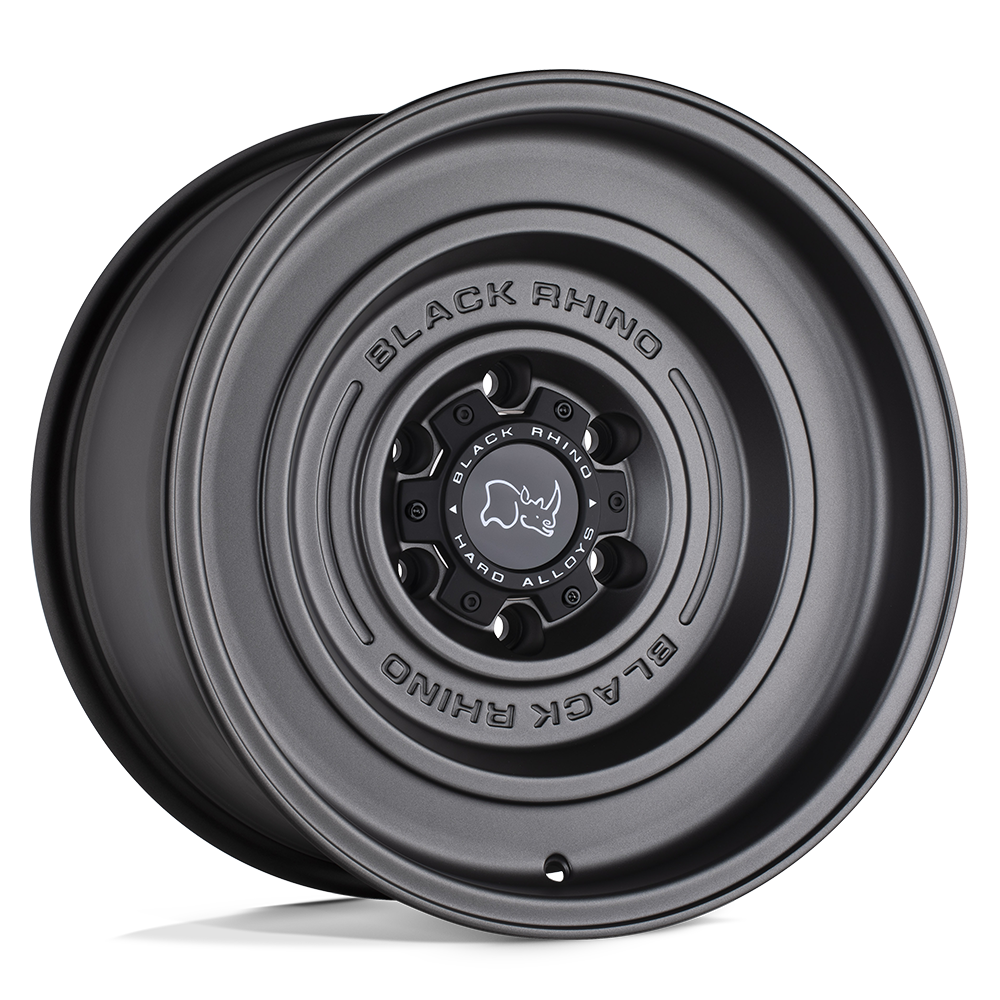 Black Rhino Hard Alloys Solid 17X9.5 6X139.7 -12MM Matte Gun Black