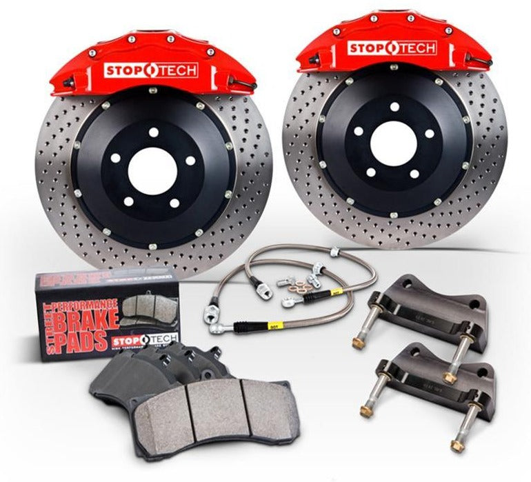 StopTech 93-98 Toyota Supra (Turbo/Non-Turbo) 355x32 Bi-Slot STR-40 Rear Gen-5 Trophy Big Brake Kit
