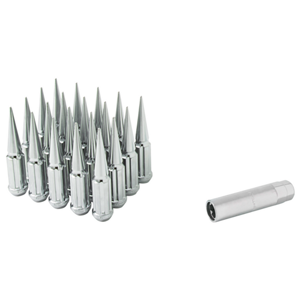 Gorilla Automotive - 8 Lug 9/16 Spike Lug Install Kit Chrome - SPK8-00916