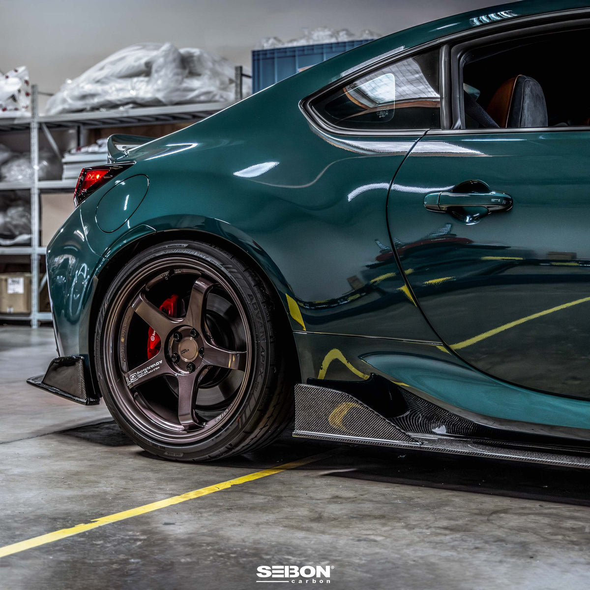 Seibon 2022 Toyota GR86 MB-Style Carbon Fiber Side Skirt - SS22TY86-MB