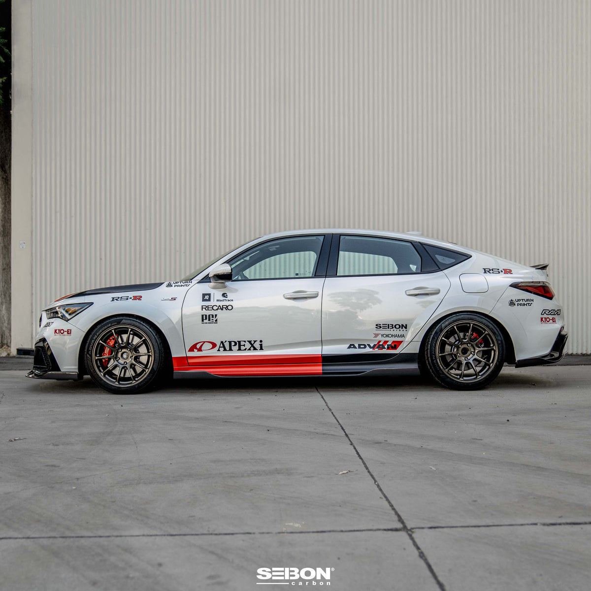 Seibon 24-25 Acura Integra Type-S MB-Style Carbon Fiber Side Skirts - SS24ACINS-MB