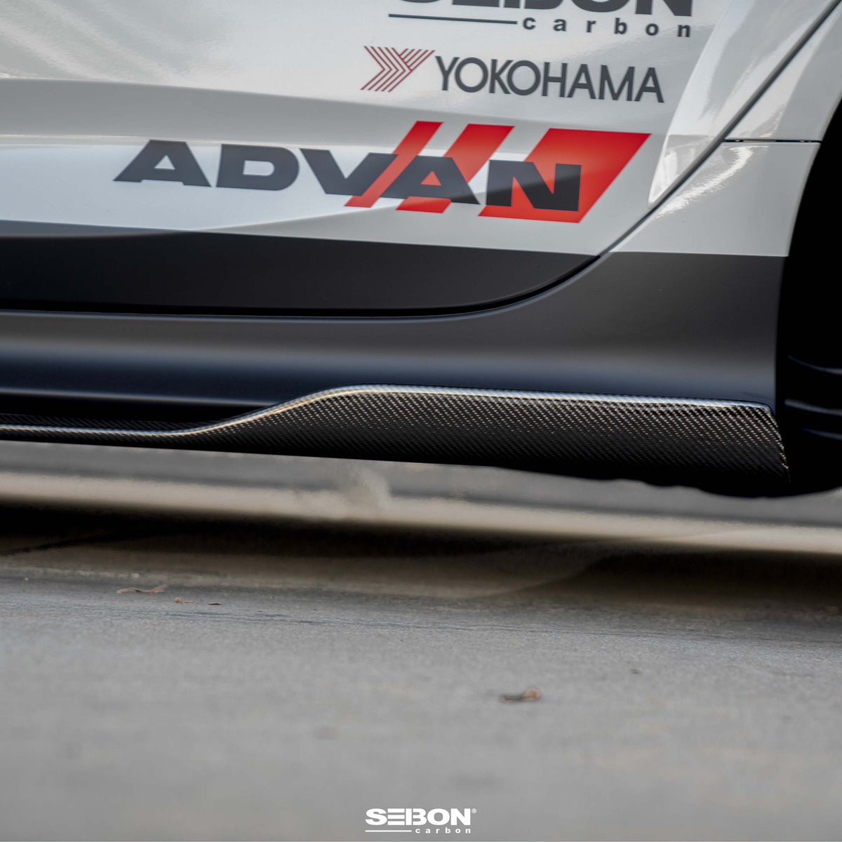 Seibon 24-25 Acura Integra Type-S MB-Style Carbon Fiber Side Skirts - SS24ACINS-MB