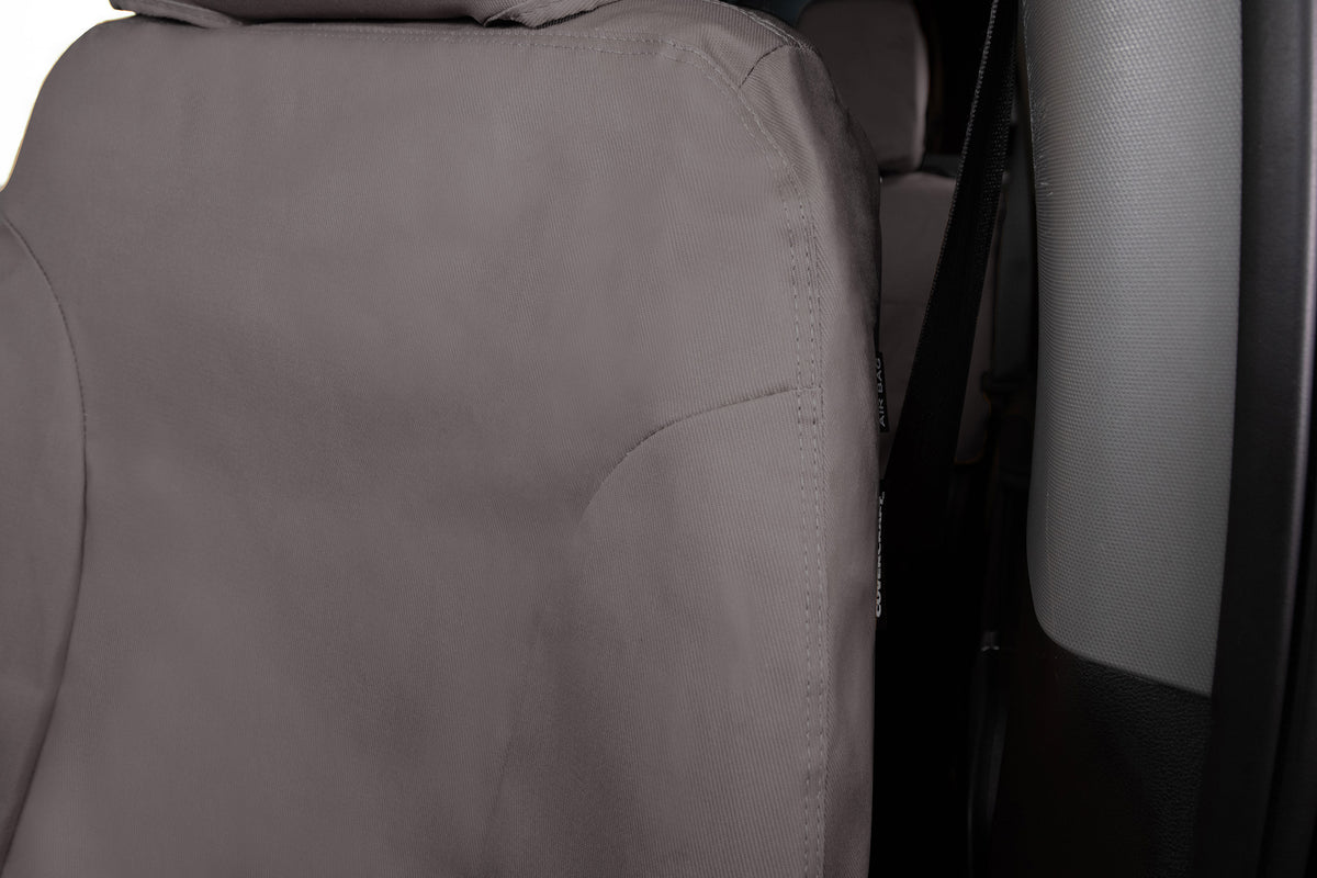 Covercraft 15-26 Ford Transit Polycotton SeatSaver Custom Third Row Seat Covers-Misty Grey - SS8479PCCT