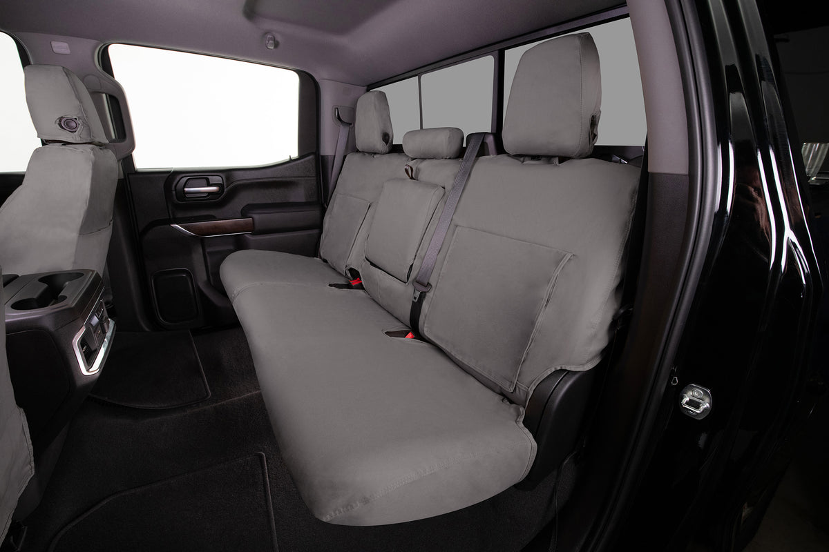 Covercraft 19-23 Ford Transit Polycotton SeatSaver Custom Third Row Seat Covers-Misty Grey - SS6353PCCT