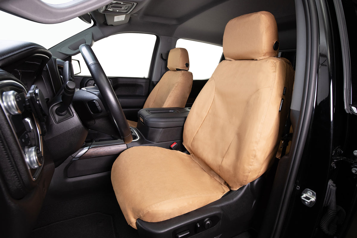Covercraft 15-26 Ford Transit Polycotton SeatSaver Custom Third Row Seat Covers-Tan - SS8480PCTN