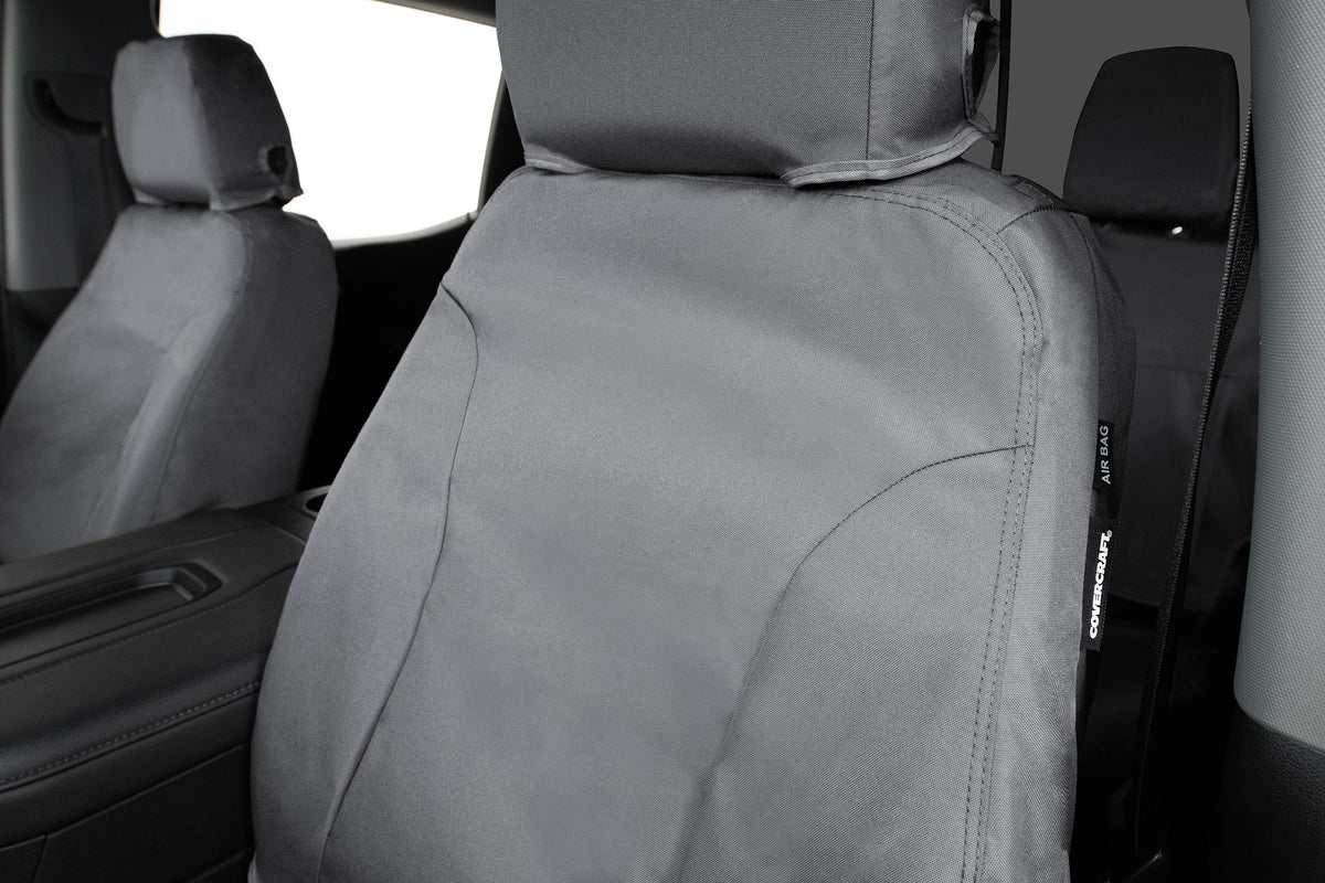 Covercraft 14-22 Dodge Ram ProMaster Endura Waterproof SeatSaver Custom Front Row Seat Covers-Grey - SS2488WFGY
