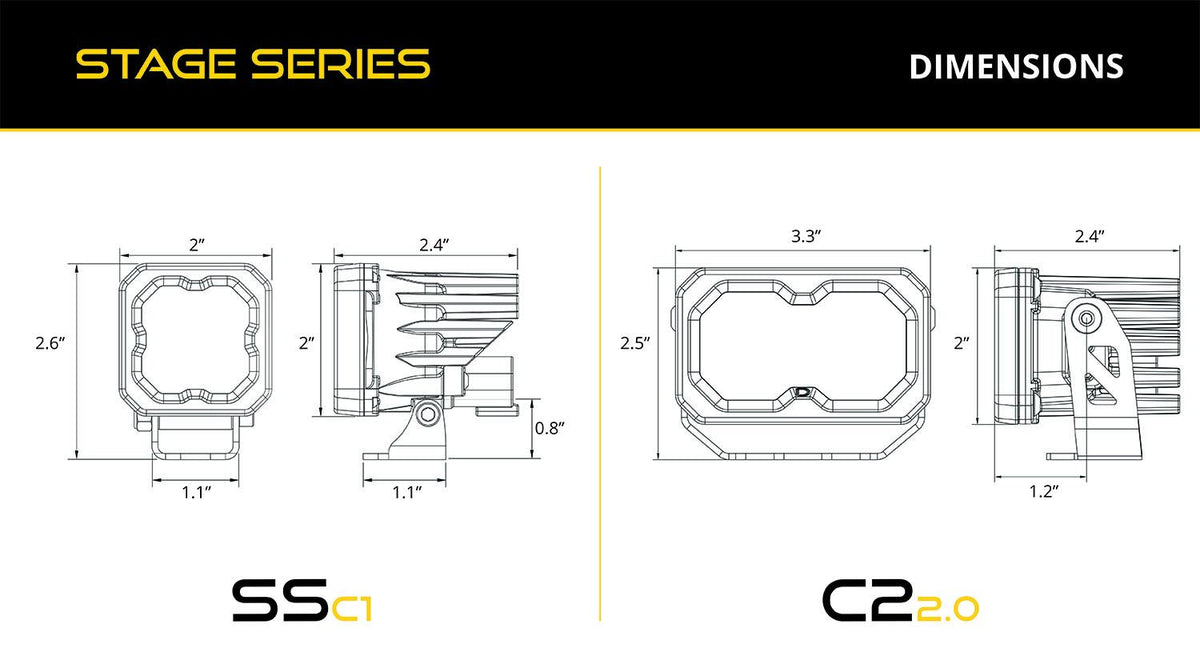 Diode Dynamics 2022 Toyota Tundra C2 Pro Stage Series Reverse Light Kit - DD7405