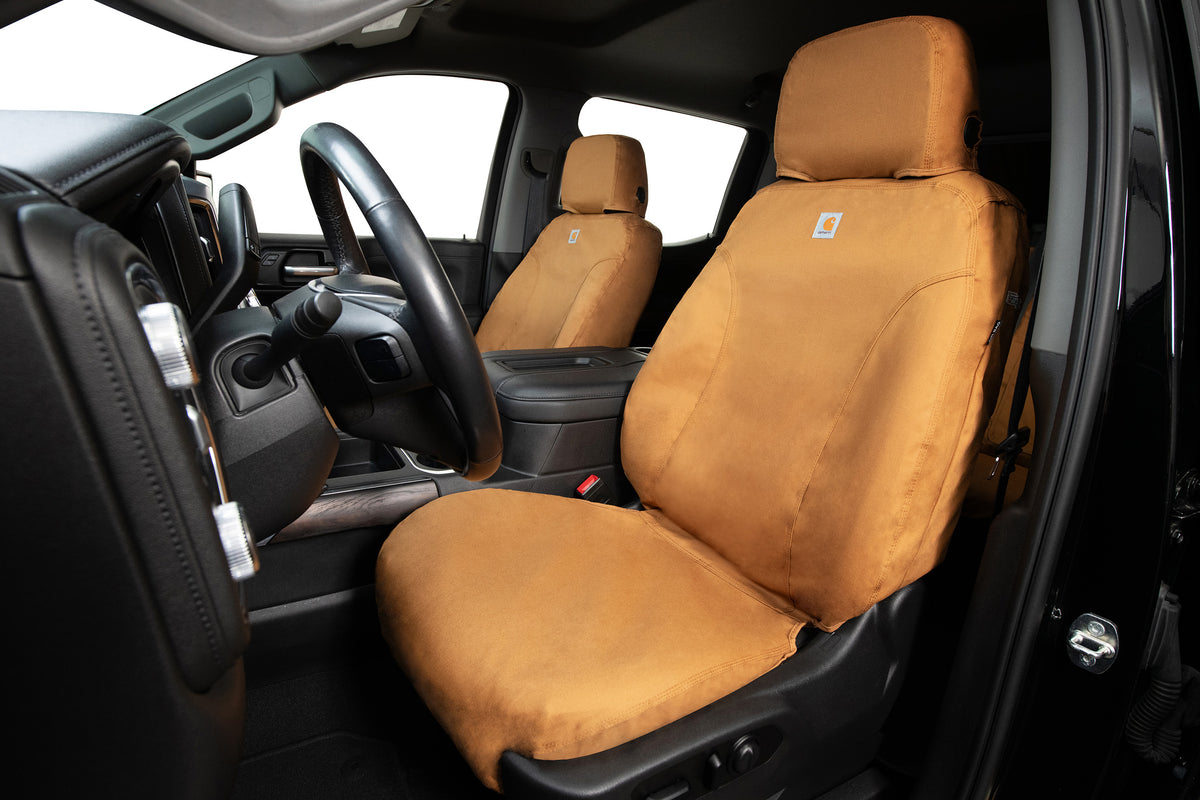 Covercraft 1992-96 Ford FS Carhartt SeatSaver Custom Front Row Seat Covers - Brown - SSC2270CABN