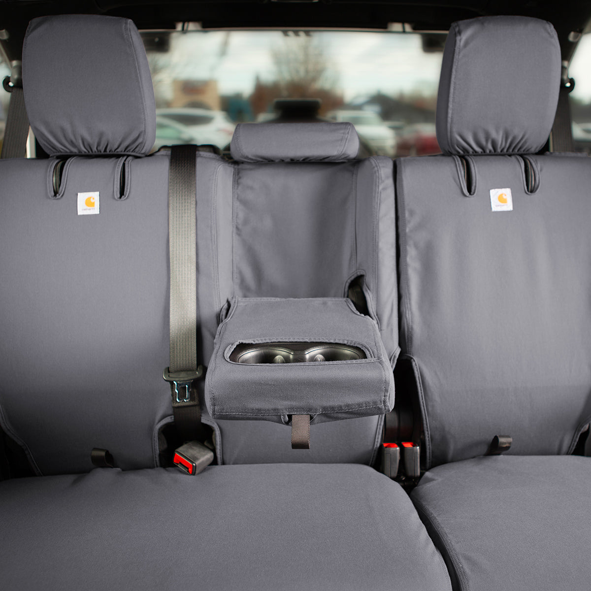 Covercraft 1997-02 Jeep Wrangler Carhartt SeatSaver Custom Second Row Seat Covers - Gravel - SSC6273CAGY