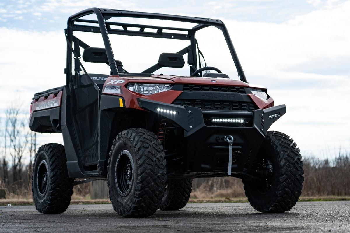 Bumper Wings | 6&quot; Black Slimline LED Pair | Polaris Ranger 1000/Ranger XP 900/1000