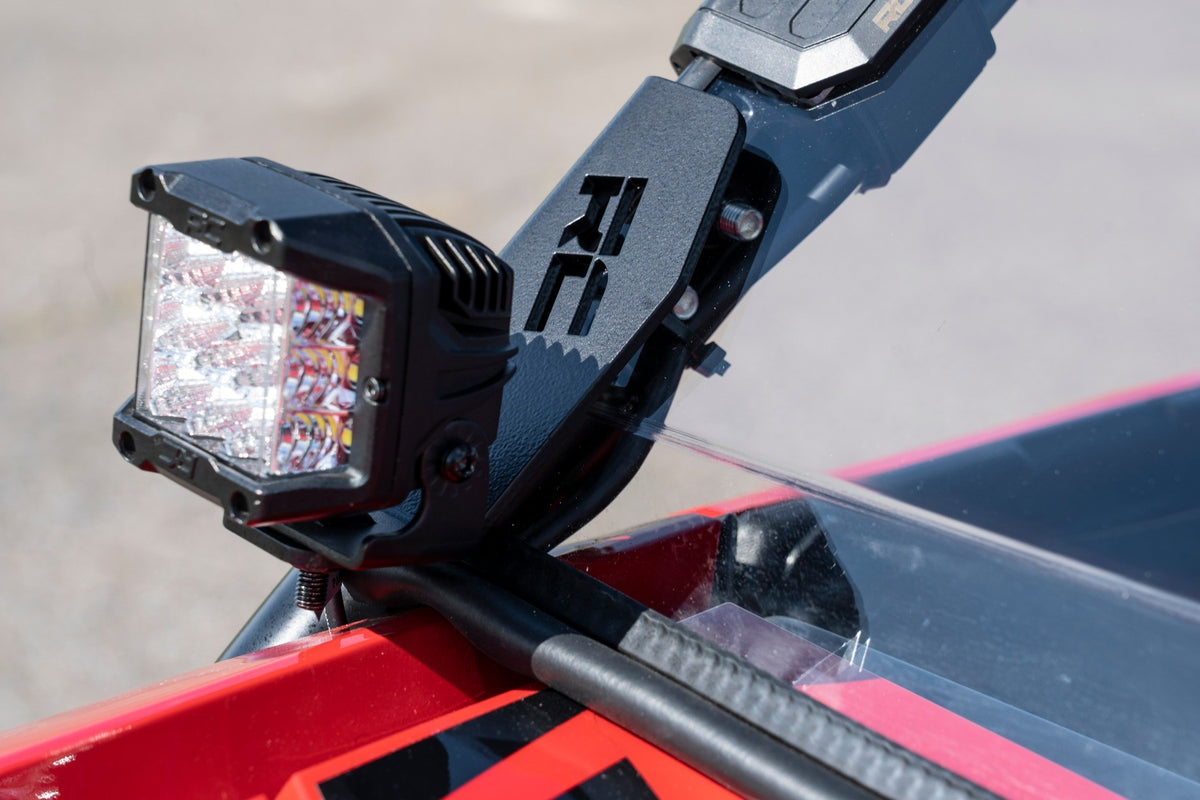 Rough Country - LED Light Kit - Cage Mount - 2" Black Pair - White DRL - Honda Talon 1000 - 92034 by Rough Country - installe