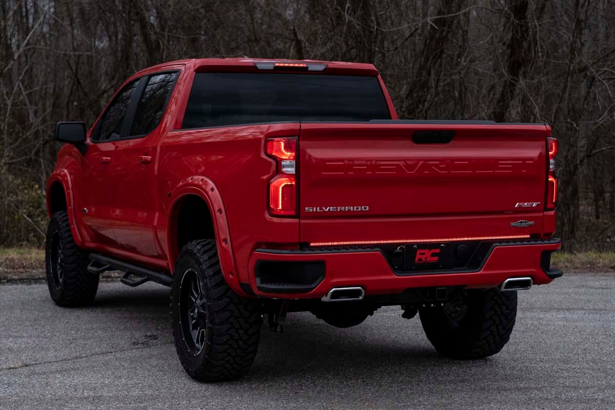 Rough Country - Multi Function LED - 60 Inch - Tailgate - Quad Row - 78860 for 1975-2015 Ford F 150 - installed view