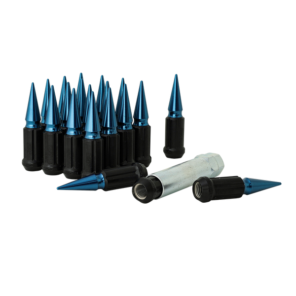 Gorilla Automotive - 5 Lug 12-1.50 Short Spike Kit Blue - SSPK5-12150BL