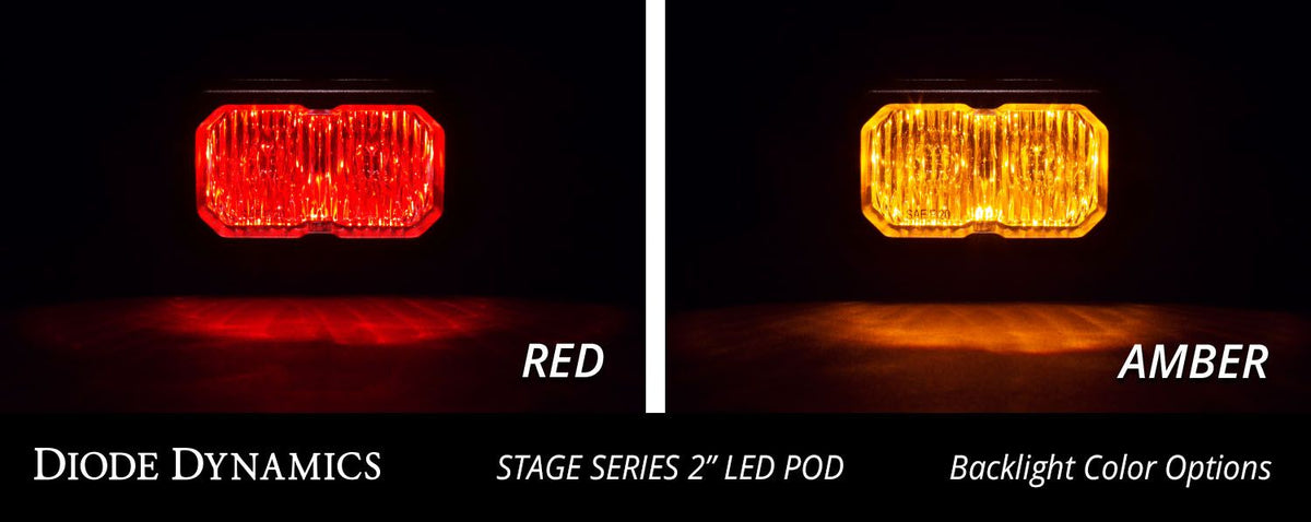 Diode Dynamics Stage Series 2 In LED Pod Pro - White Combo Standard ABL Each - DD6409S