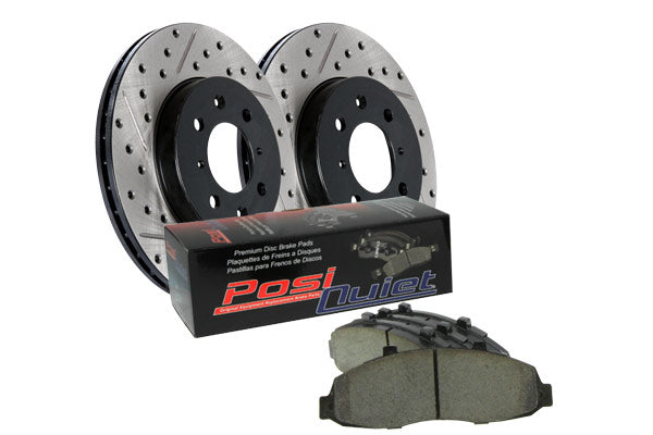 Stoptech - Street Axle Pack Drilled &amp; Slotted, Rear - 938.33504