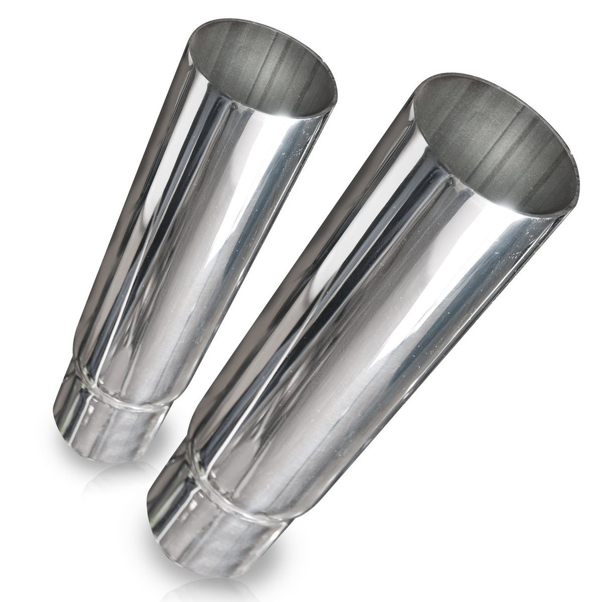 Stainless Works - Straight-Cut Single-Wall Style Polished Exhaust Tip 304 Stainless Steel - 710225