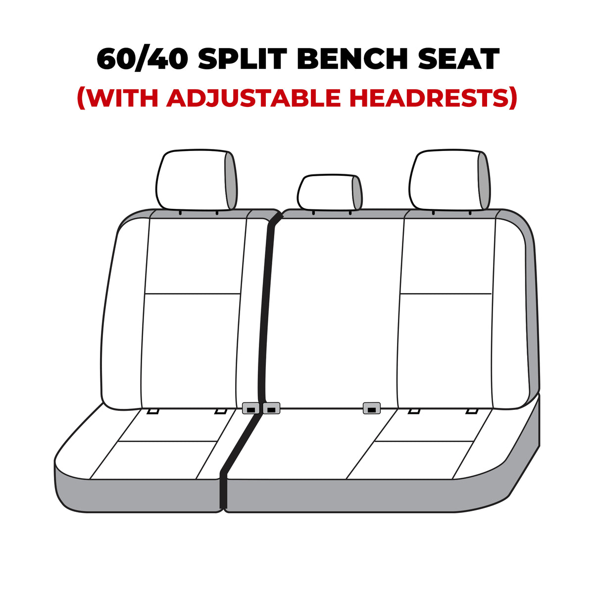 Covercraft 21-23 Chevrolet Tahoe Carhartt Super Dux SeatSaver Custom Third Row Seat Covers - Black - SSC7534COBK