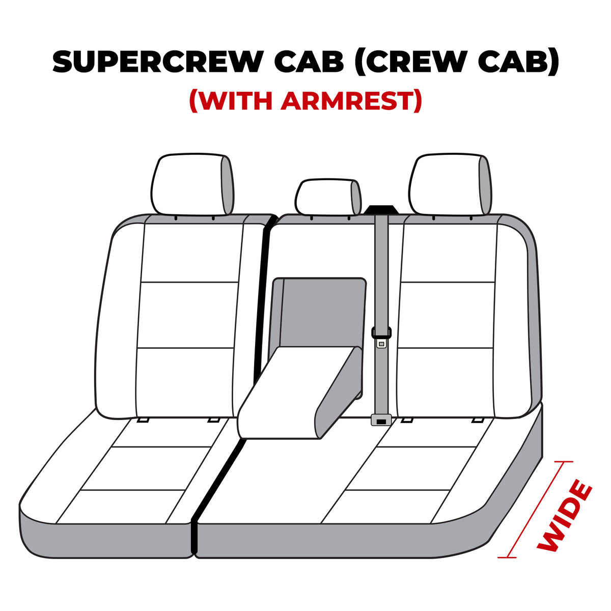 Covercraft 19-21 Ford F150 Carhartt SeatSaver Custom Second Row Seat Covers - Gravel - SSC8491CAGY