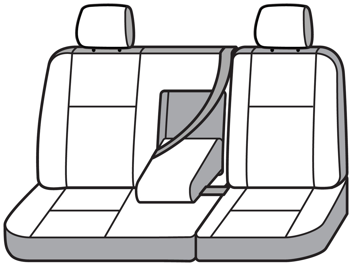 Covercraft 16-24 Nissan Titan Carhartt Super Dux SeatSaver Custom Second Row Seat Covers - Black - SSC8464COBK