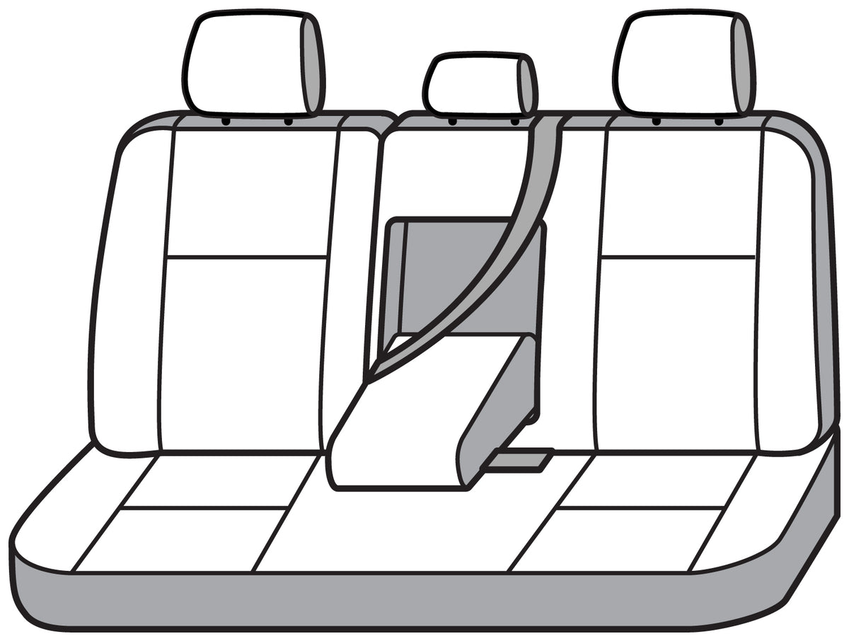 Covercraft 19-24 Ford Edge Carhartt Super Dux SeatSaver Custom Second Row Seat Covers - Black - SSC8494COBK