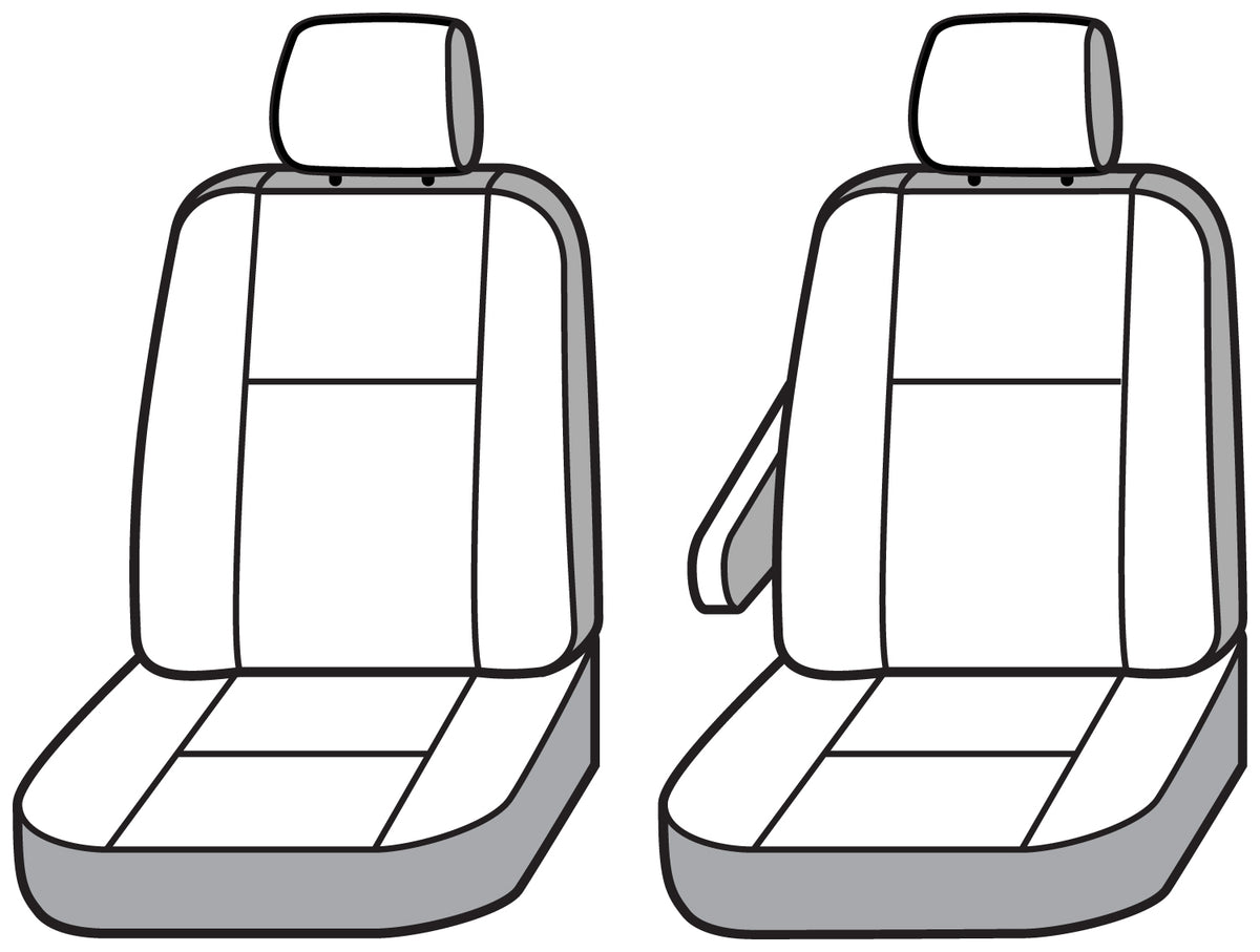 Covercraft 20 Dodge RAM Carhartt SeatSaver Custom Front Row Seat Covers - Brown - SSC2555CABN