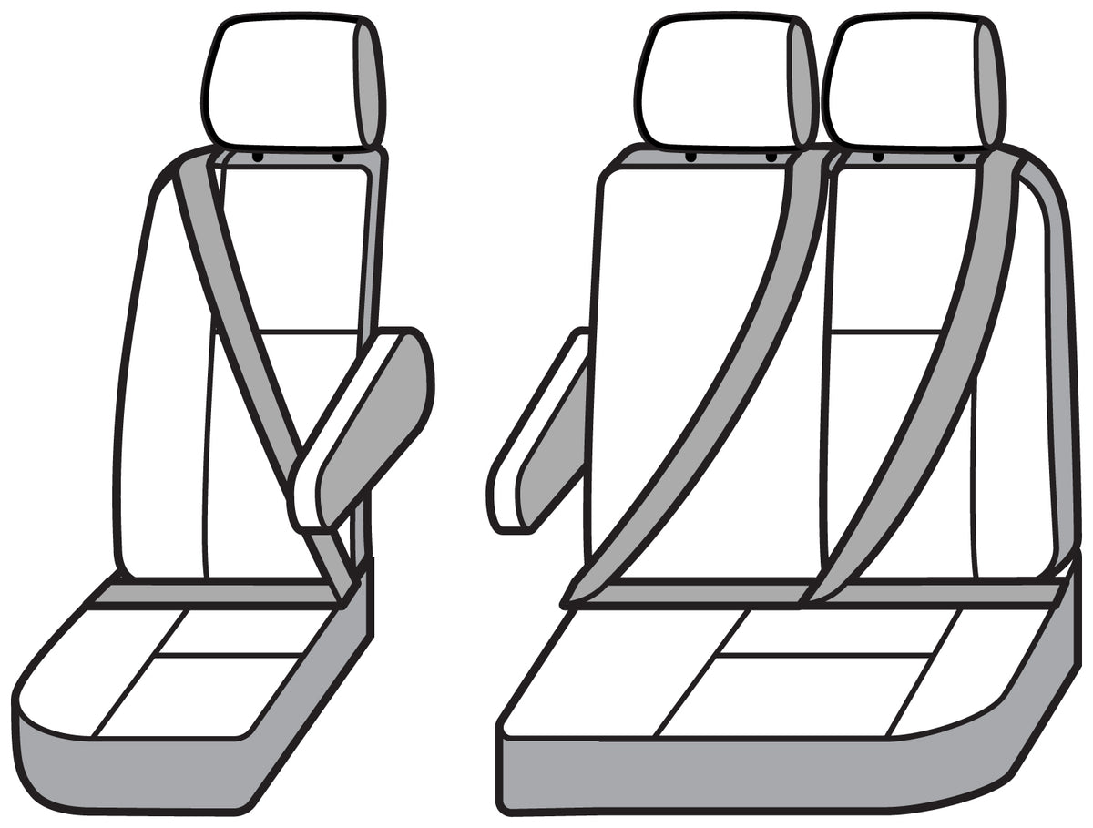 Covercraft 15-21 Ford Transit Carhartt SeatSaver Custom Third Row Seat Covers - Brown - SSC8479CABN
