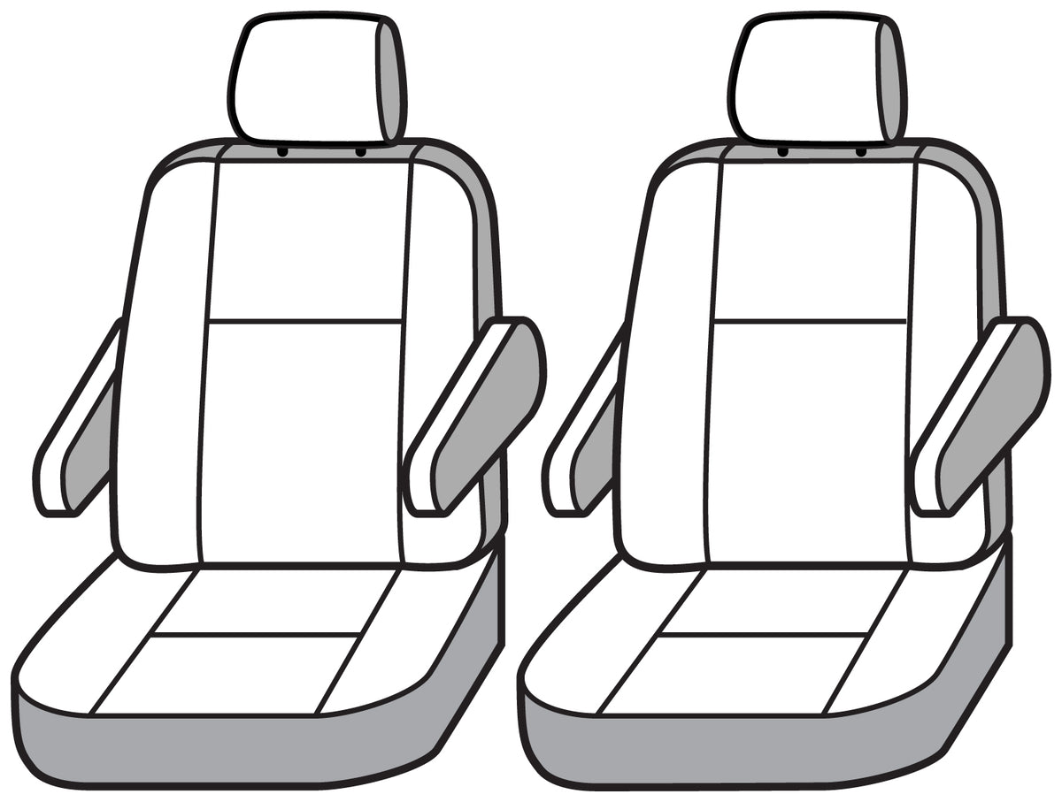 Covercraft 21-24 Toyota Sienna Carhartt SeatSaver Custom Second Row Seat Covers - Brown - SSC8532CABN