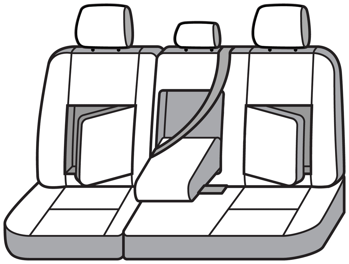 Covercraft 19-24 Chevrolet Silverado Carhartt SeatSaver Custom Second Row Seat Covers - Gravel - SSC8486CAGY
