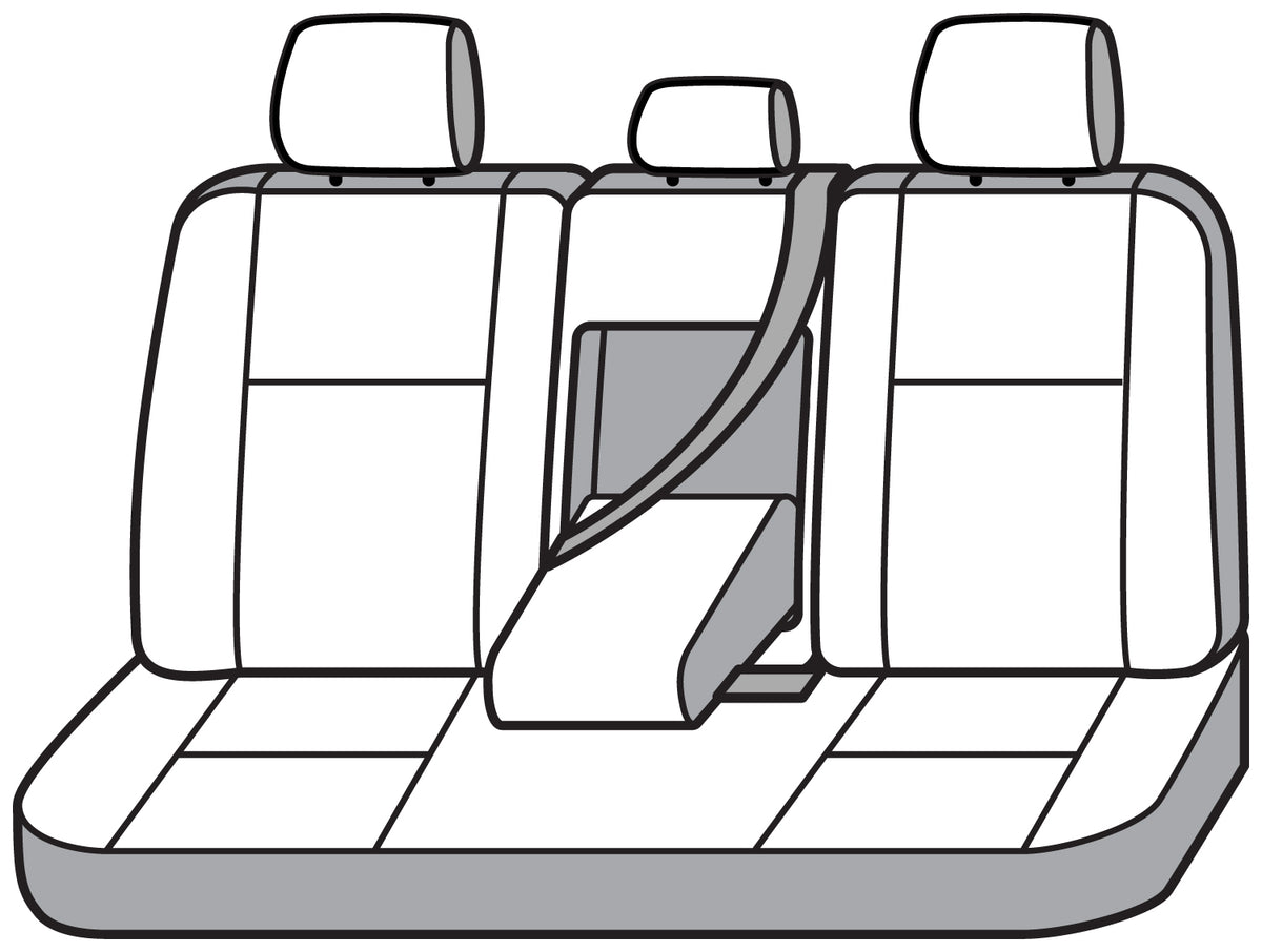 Covercraft 15-21 Jeep Renegade Carhartt Super Dux SeatSaver Custom Second Row Seat Covers - Black - SSC7474COBK