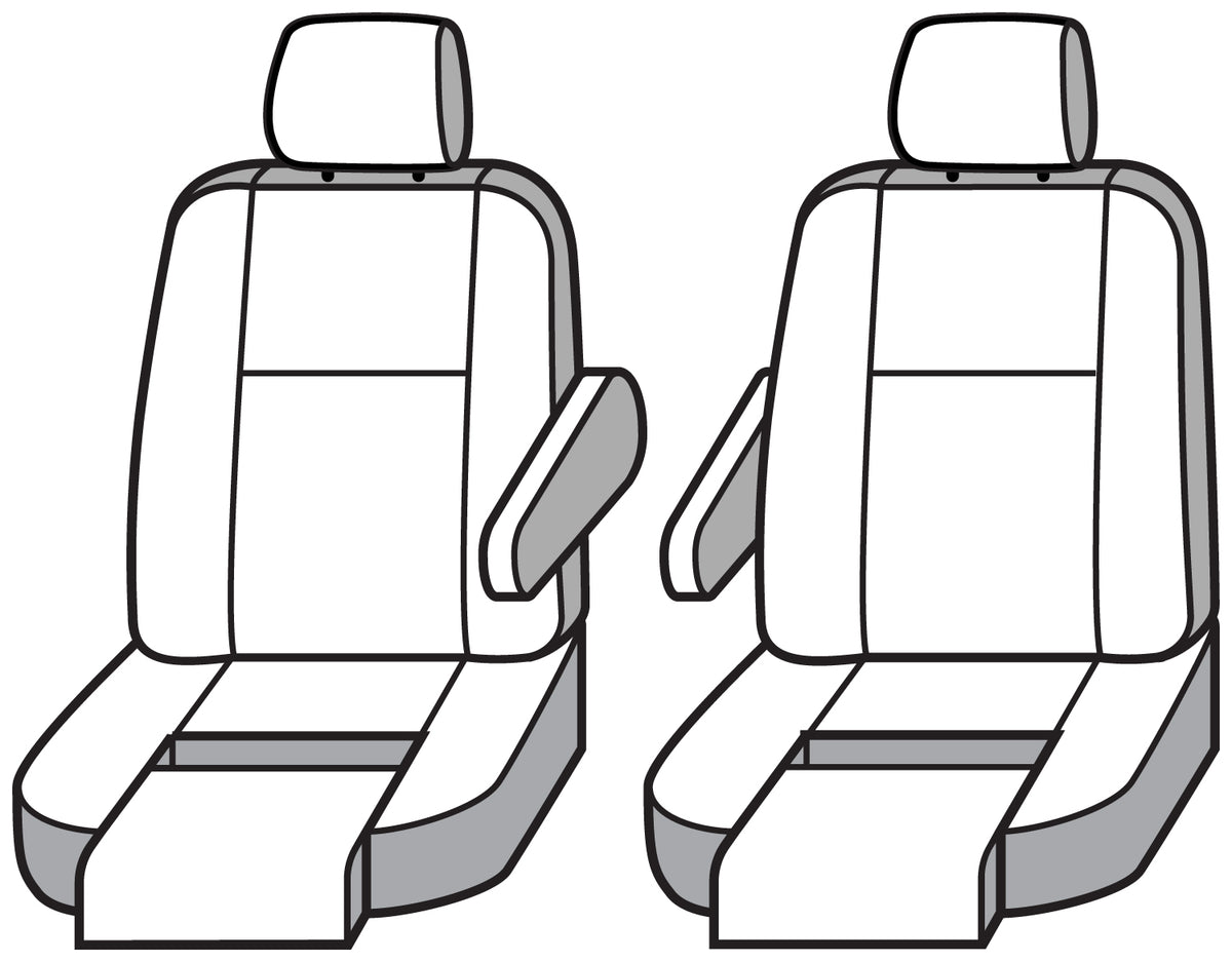 Covercraft 19 Mercedes-Benz Sprinter Carhartt Super Dux SeatSaverFront Row Seat Covers - Blk - SSC2541COBK