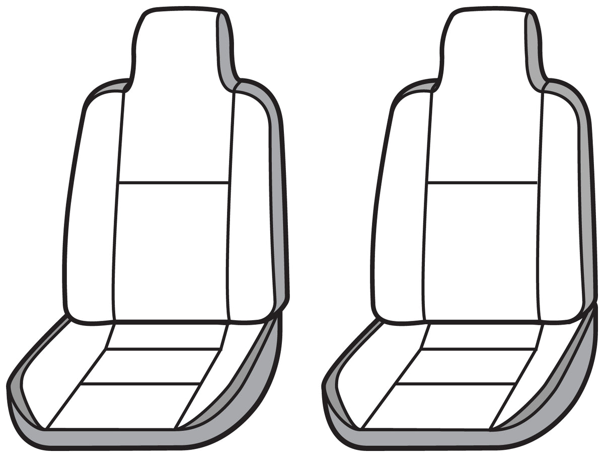 Covercraft 12 GMC Canyon Carhartt SeatSaver Custom Front Row Seat Covers - Brown - SSC1347CABN