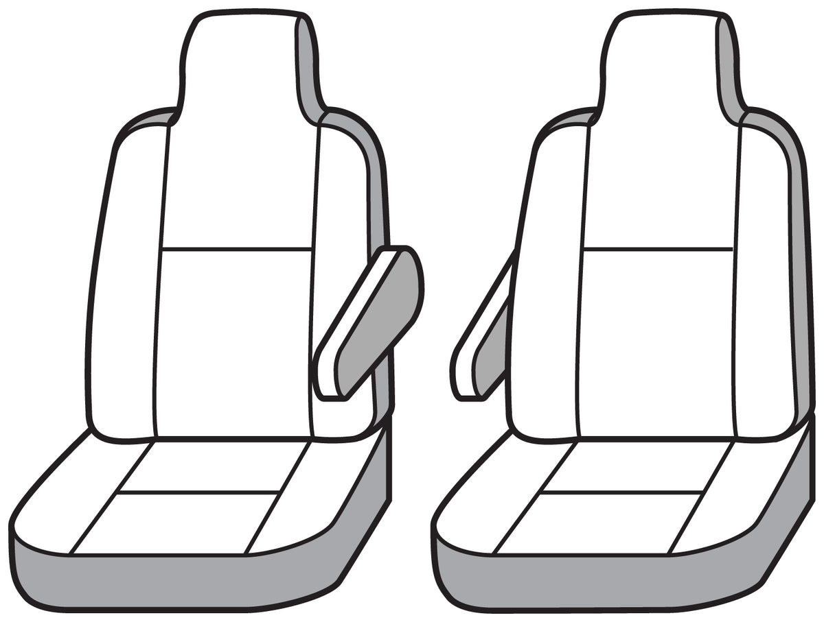 Covercraft 09-21 Ford E Carhartt SeatSaver Custom Front Row Seat Covers - Brown - SSC2422CABN