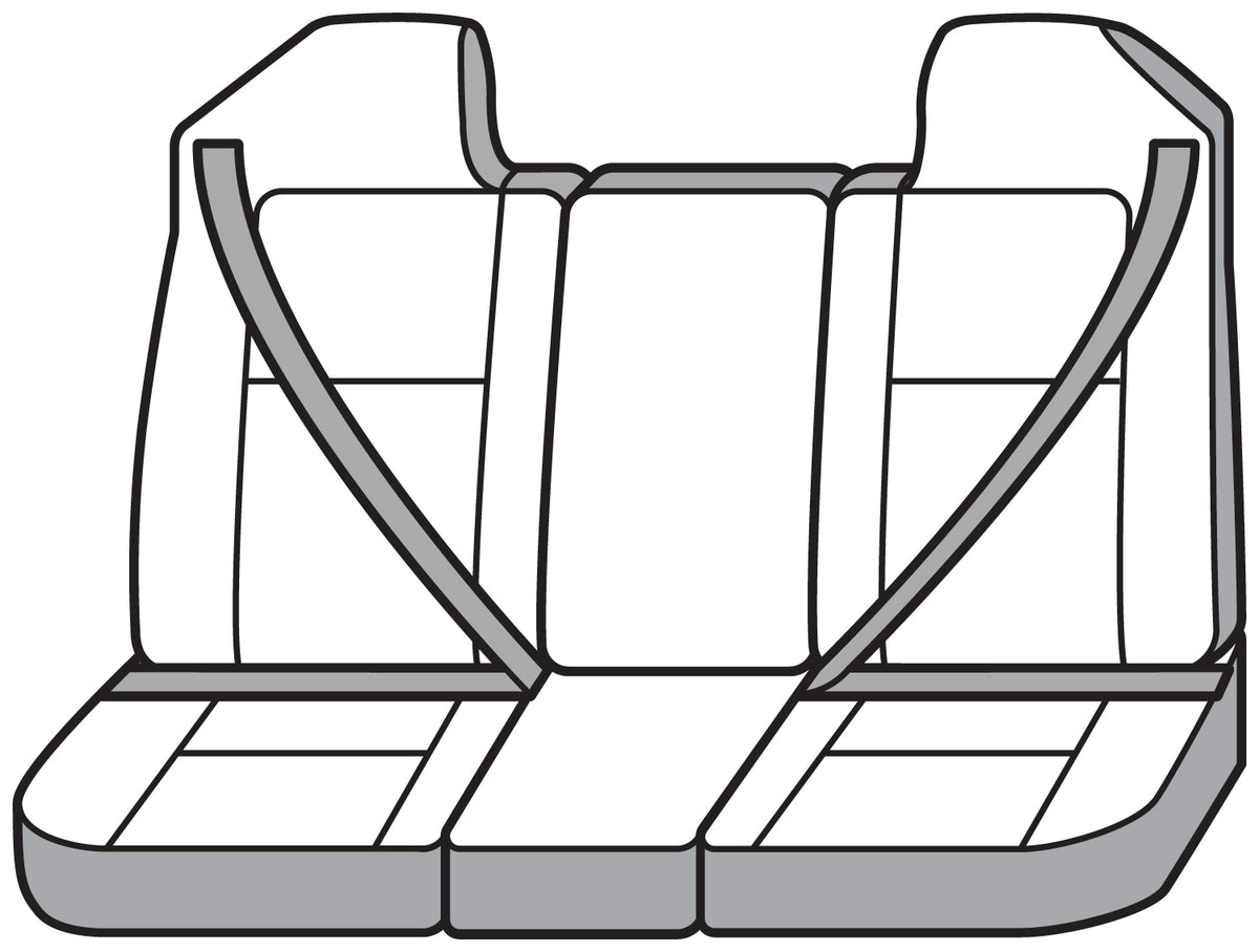Covercraft 1998-02 Dodge Ram Carhartt Super Dux SeatSaver Custom Front Row Seat Covers - Black - SSC3251COBK