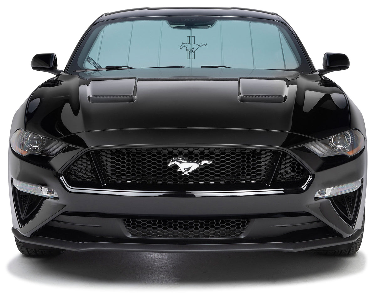 Covercraft 65-70 Ford Mustang Custom UVS100 Sunscreen w/ Black Mustang Logo - UFF10166SV