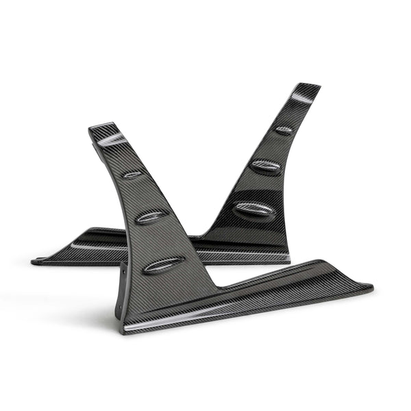 Seibon 23-25 Honda Civic Type-R MB-Style Carbon Fiber Front Side Skirt Extensions - SX23HDCVR-MB-F