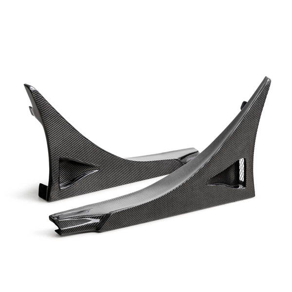 Seibon 23-25 Honda Civic Type-R MB-Style Carbon Fiber Rear Side Skirt Extensions - SX23HDCVR-MB-R