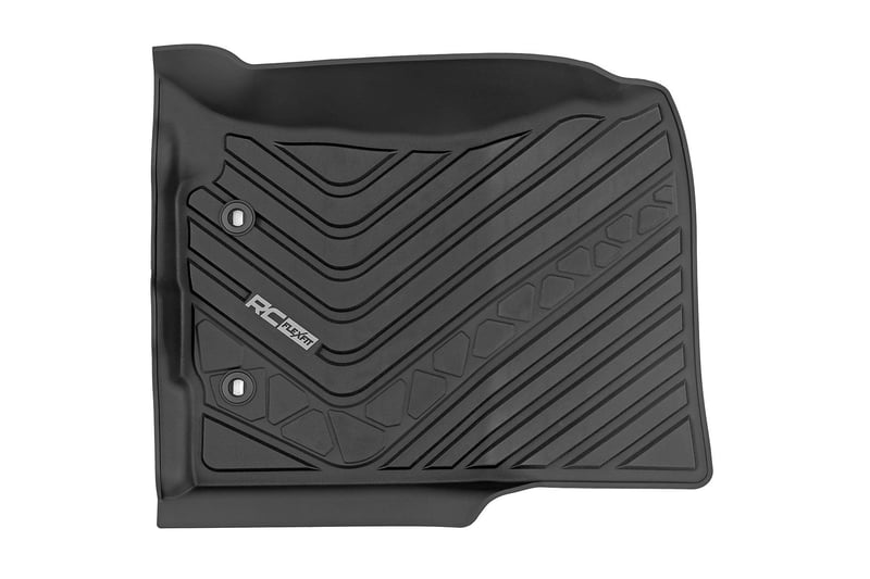 Rough Country - Flex-Fit Floor Mats - First & Second Row - Toyota Tacoma 2WD/4WD (2016-2023) - FF-71216