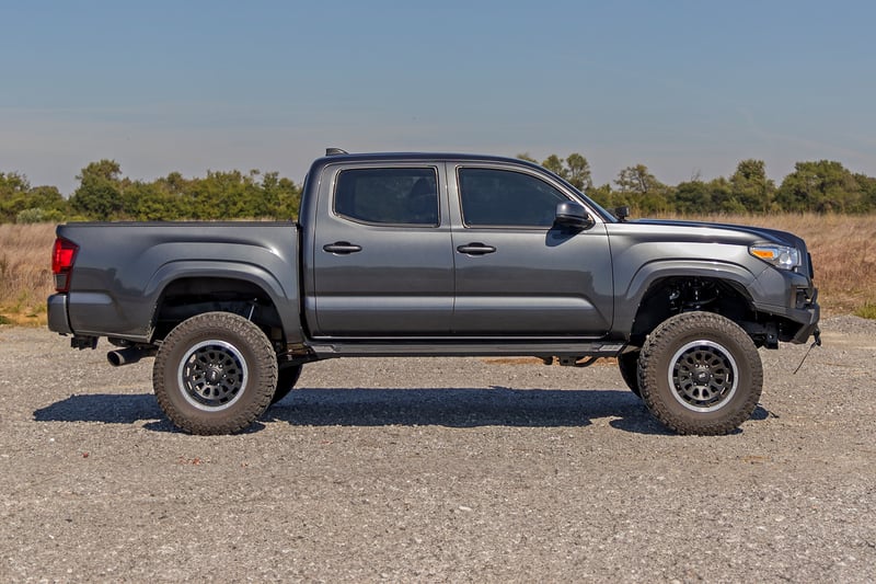 Rough Country - HD2 Aluminum Running Boards - Double Cab - Toyota Tacoma 2WD/4WD (2005-2023) - SRB051785A