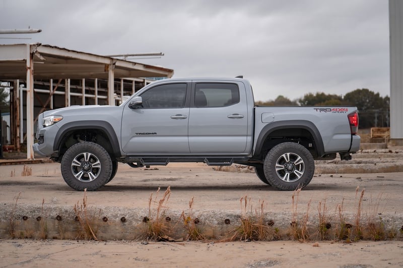 Rough Country - Fender Flares - Sport - 1D6 Silver Sky Metallic - Toyota Tacoma 2WD/4WD (2016-2023) - S-T11621-1D6