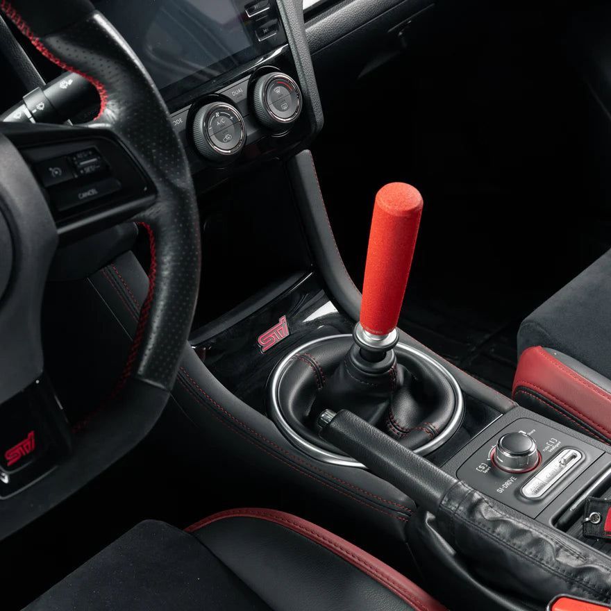 GrimmSpeed Tallboy Shift Knob Aluminum Red - M12x1.25 - 380008