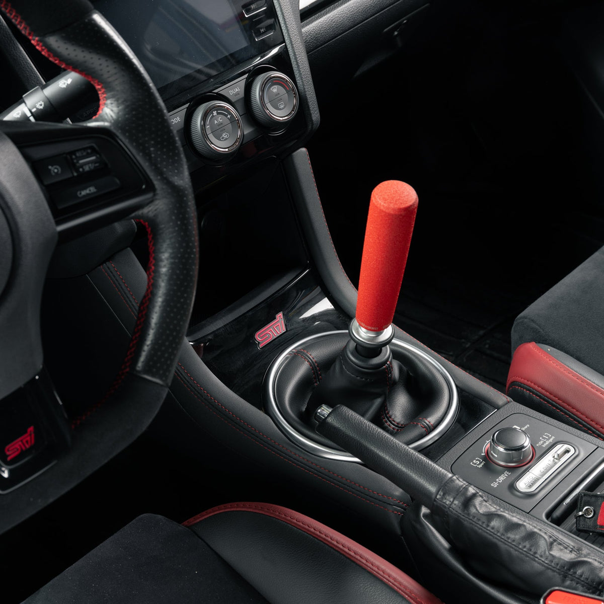 GrimmSpeed Tallboy Shift Knob Aluminum Black - M12x1.25 - GRM380007